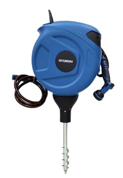 Hyundai 5840 Otomatik Hortum Makarası ve Hortum Kazıklı 25m