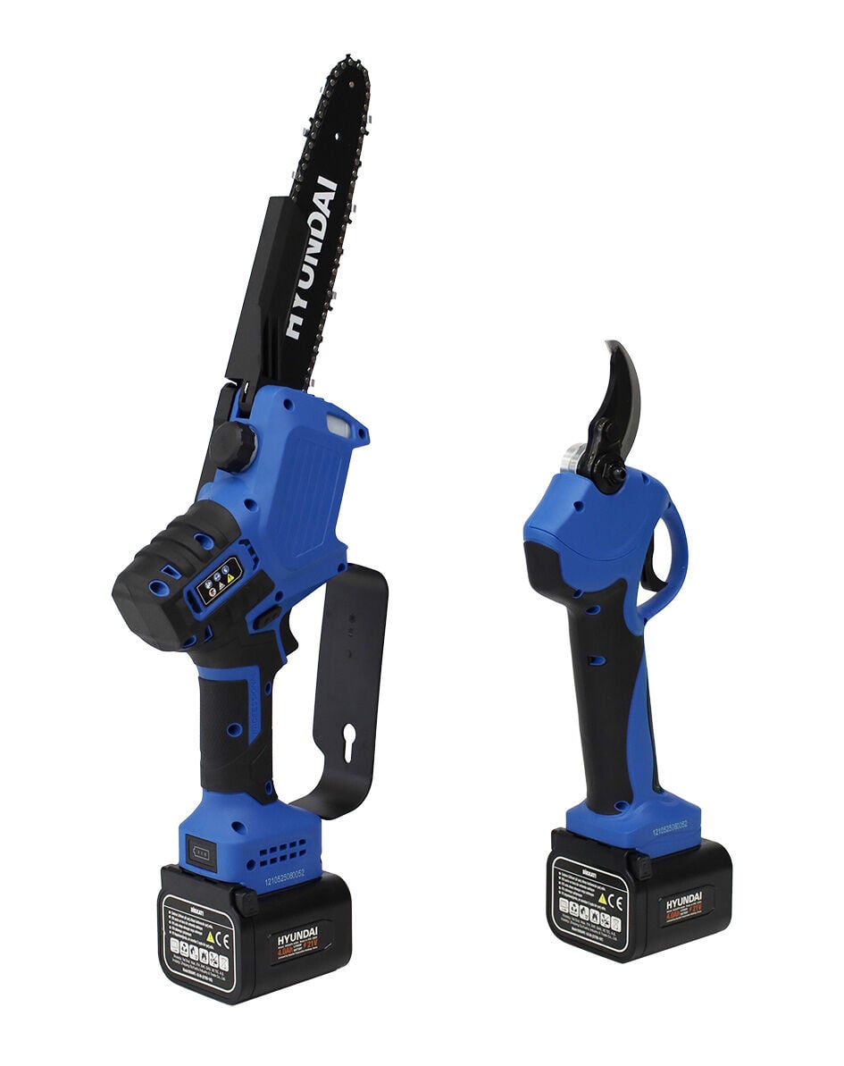 Hyundai HCS308XP-40XP Set Ürün Akülü Budama Testeresi + Budama Makası