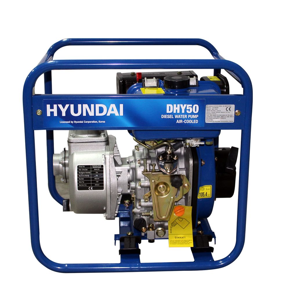 Hyundai DHY50 Dizel Su Motoru 2\'\' İpli