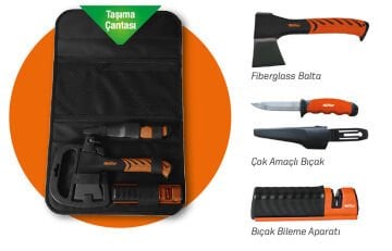 WELKUT ÇOK AMAÇLI BIÇAK - BALTA (KAMP SETİ) WSXK3