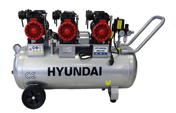 HYUNDAI KOMPRESÖR SESSİZ&YAĞSIZ 6HP 100 LT - HM3100S
